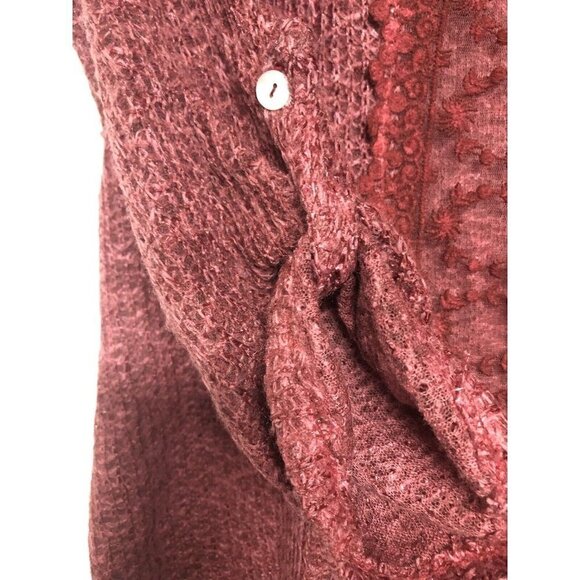 NWT Mauve Pink Sweater XL Cardigan Long Sleeves - Picture 7 of 8